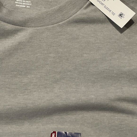 Men's Short Sleeve Crew Neck Tee, George, S (34-36), Grey, NWT - Picture 5 of 5